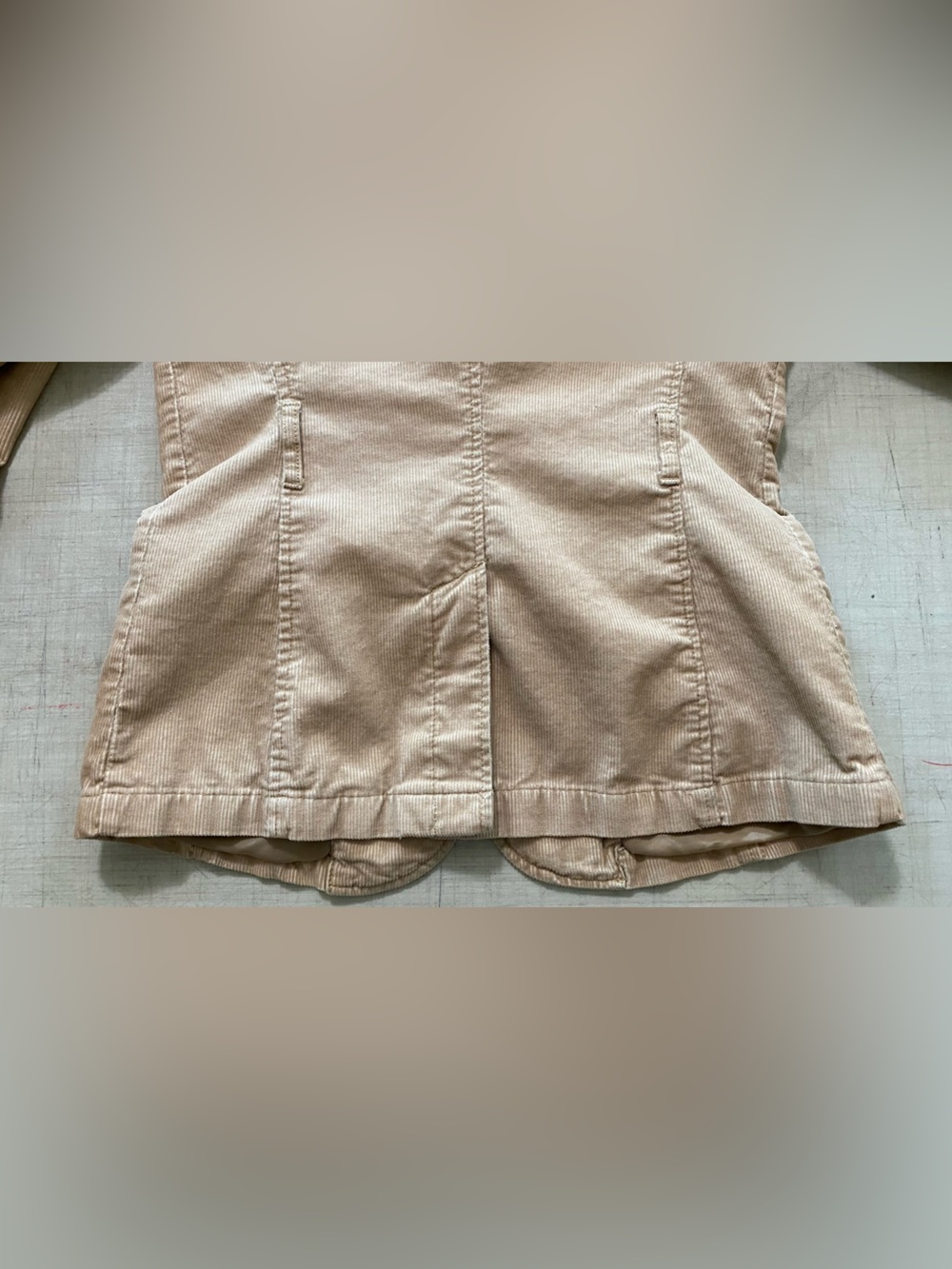 Merona Corduroy Blazer Jacket in Tan - Women's Casual Tailored Coat - Picture 9 of 12